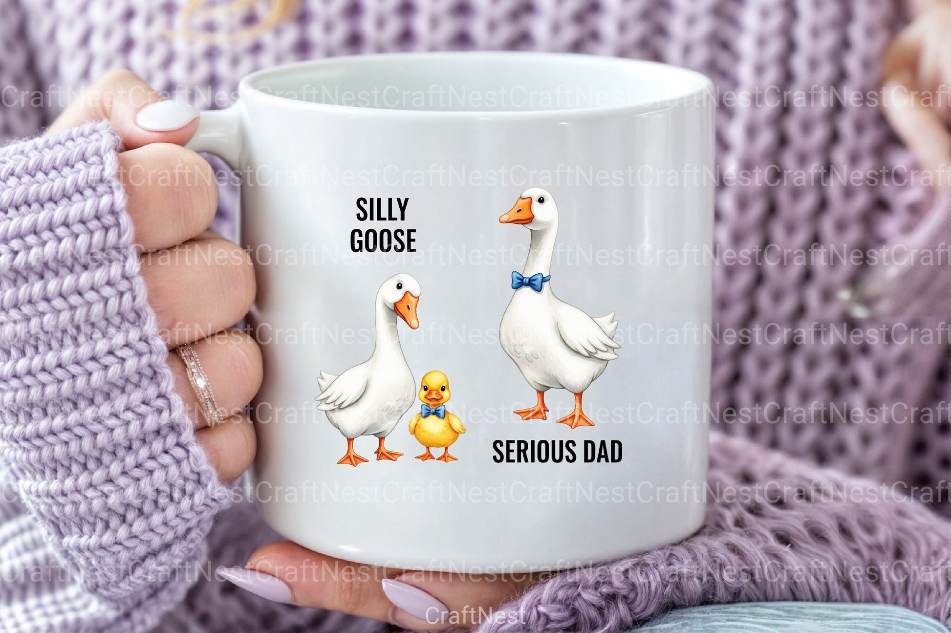 Bow Tie Goose Dad Cute Duo Clipart Bundle 66 - CraftNest - Digital Crafting and Art