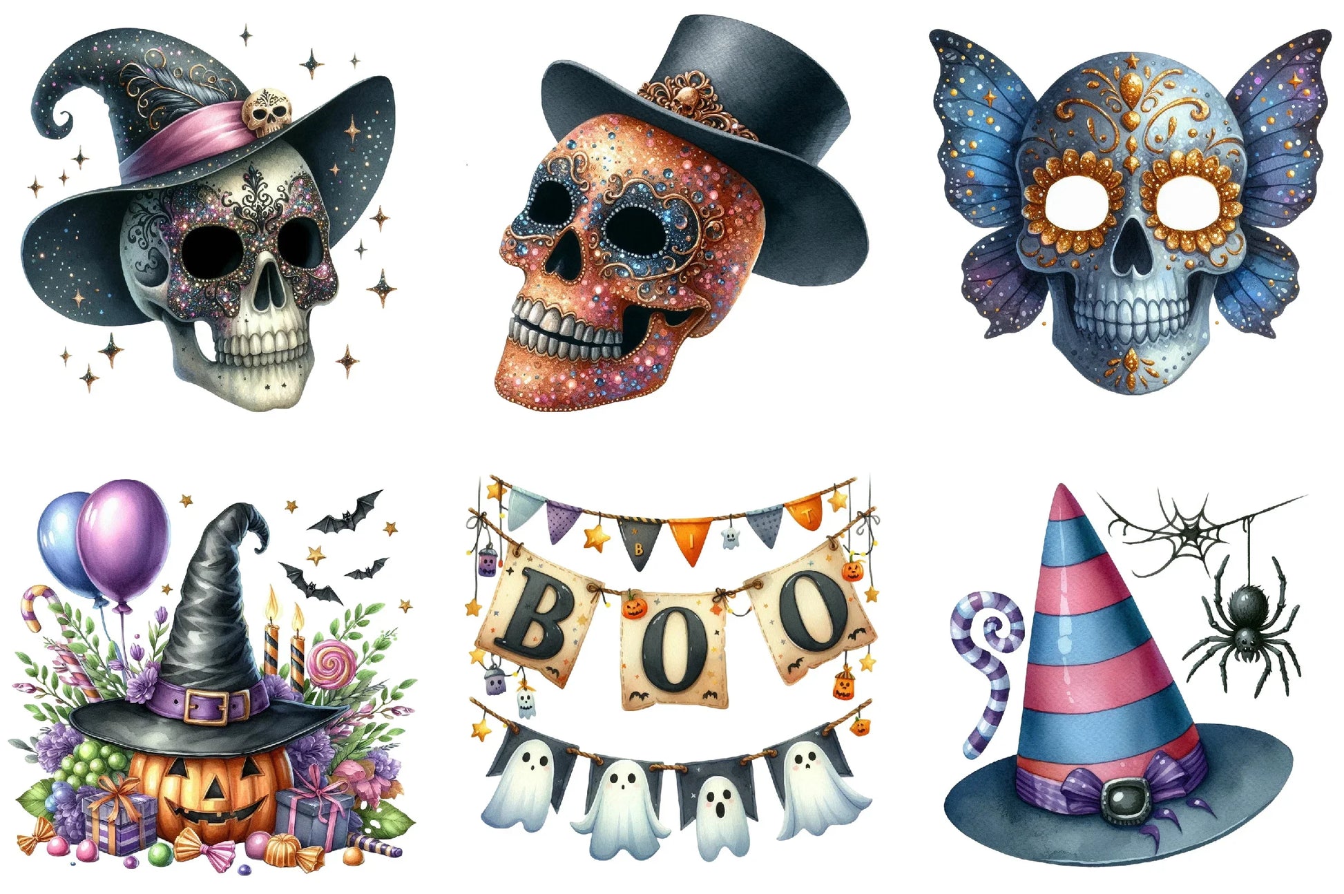 Halloween Party Clipart Bundle - CraftNest - Digital Crafting and Art