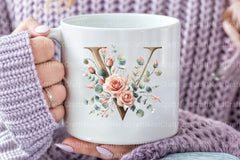 Floral Alphabet Clipart Bundle 9 - CraftNest - Digital Crafting and Art