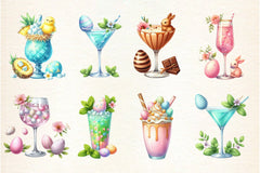 Easter Cocktail Collection Clipart Bundle - CraftNest - Digital Crafting and Art