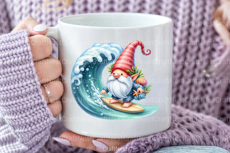 Seashell Gnome Clipart Bundle 4 - CraftNest - Digital Crafting and Art