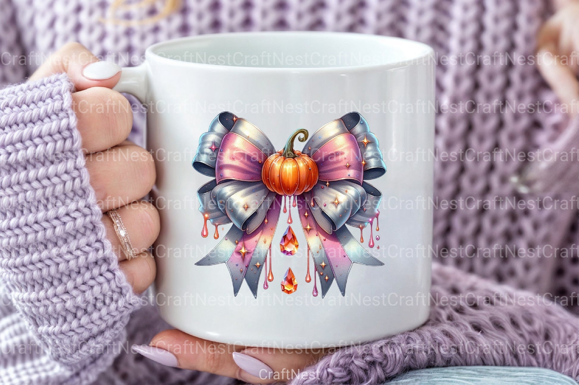 Halloween Coquette Bow Clipart Bundle 10 - CraftNest - Digital Crafting and Art