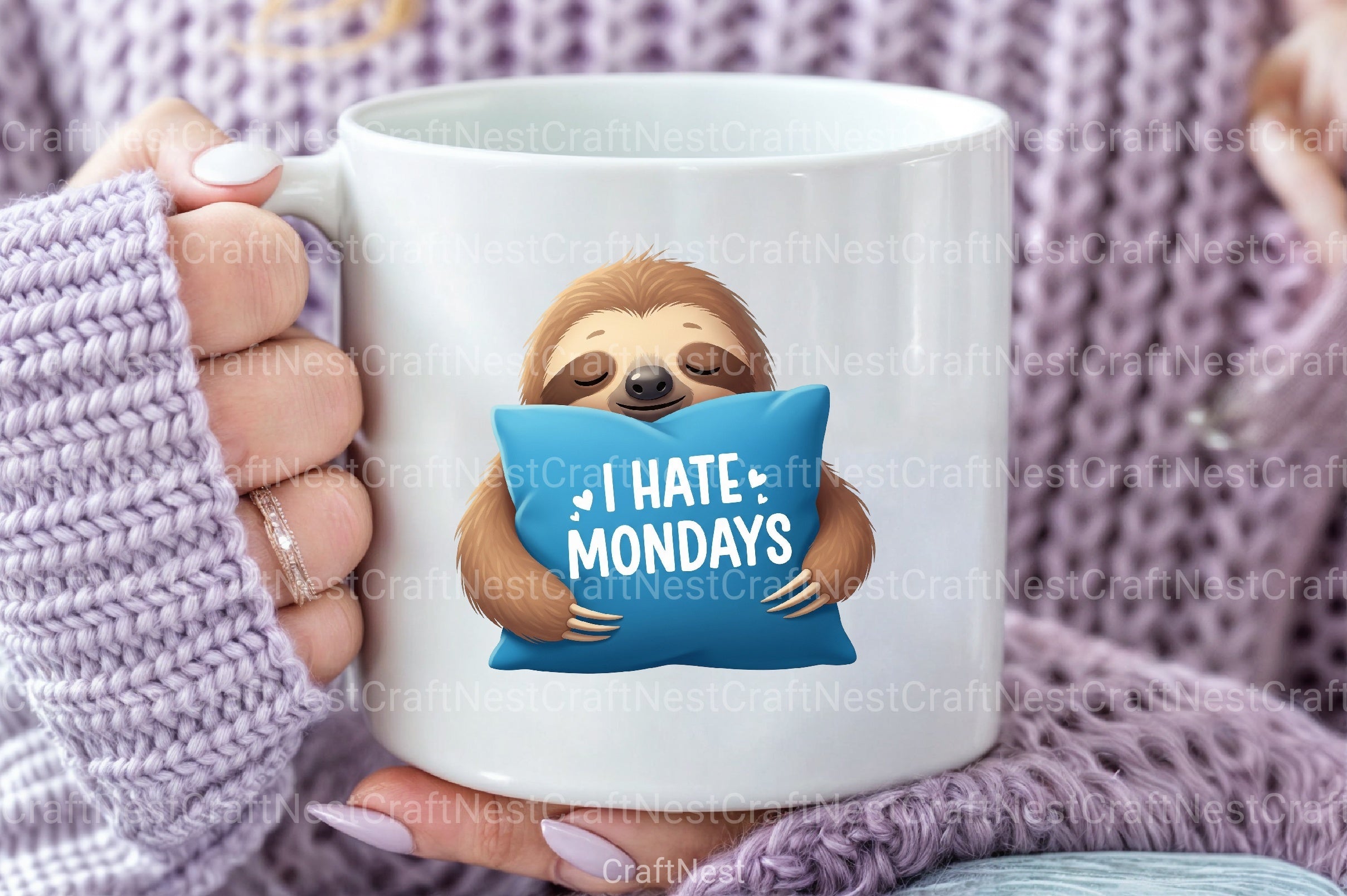 Funny Sloth Quotes Clipart Bundle 1 - CraftNest - Digital Crafting and Art