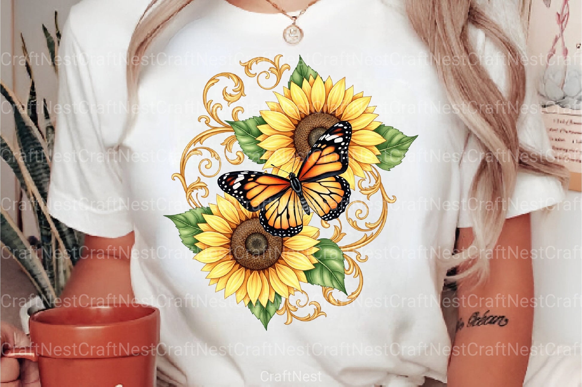 Butterfly Iron-On Transfers Clipart Bundle - CraftNest - Digital Crafting and Art