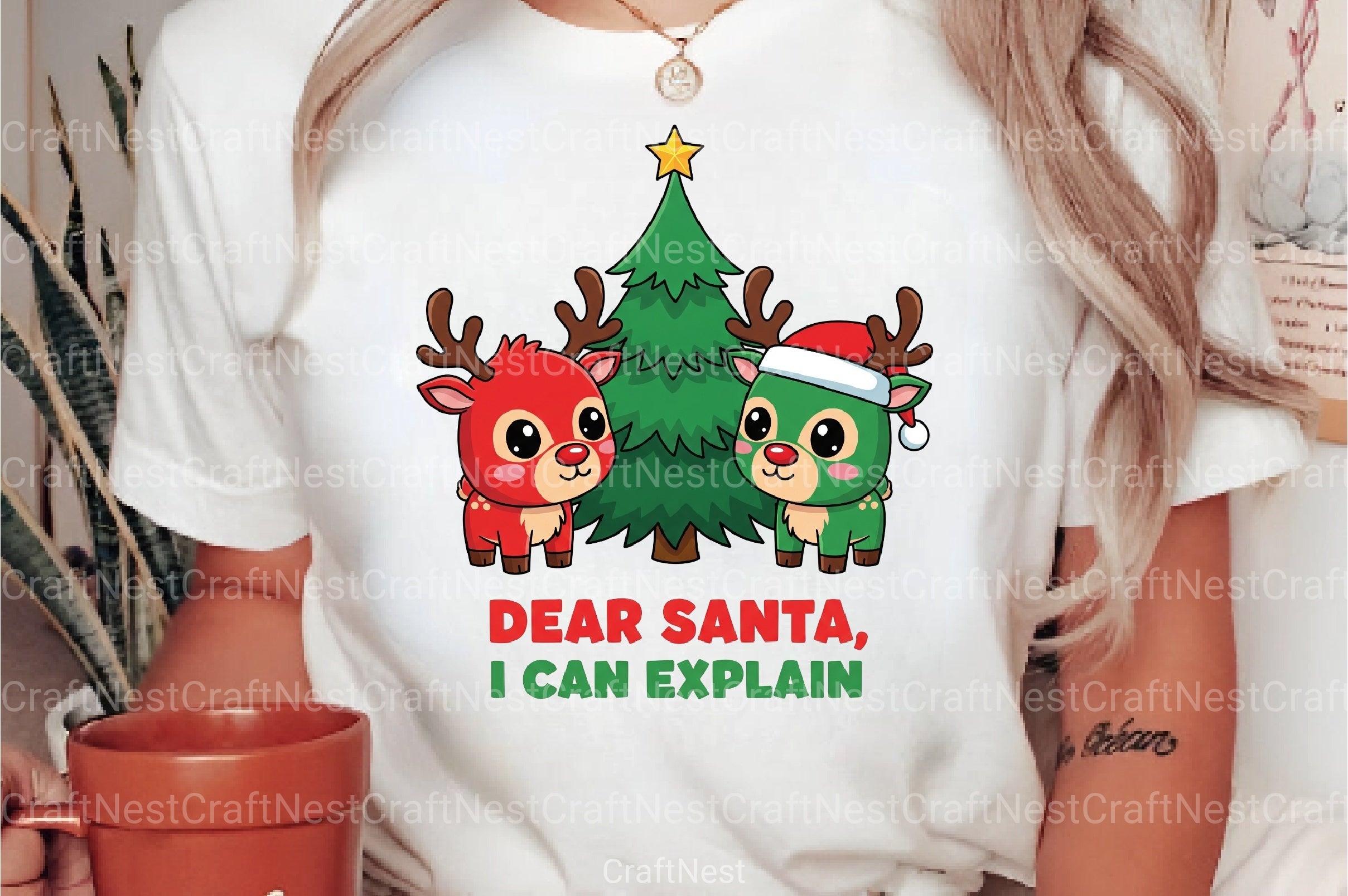 Dear Santa, I Can Explain Christmas Clipart Bundle - CraftNest - Digital Crafting and Art