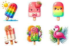Popsicle Summer Clipart Bundle - CraftNest - Digital Crafting and Art