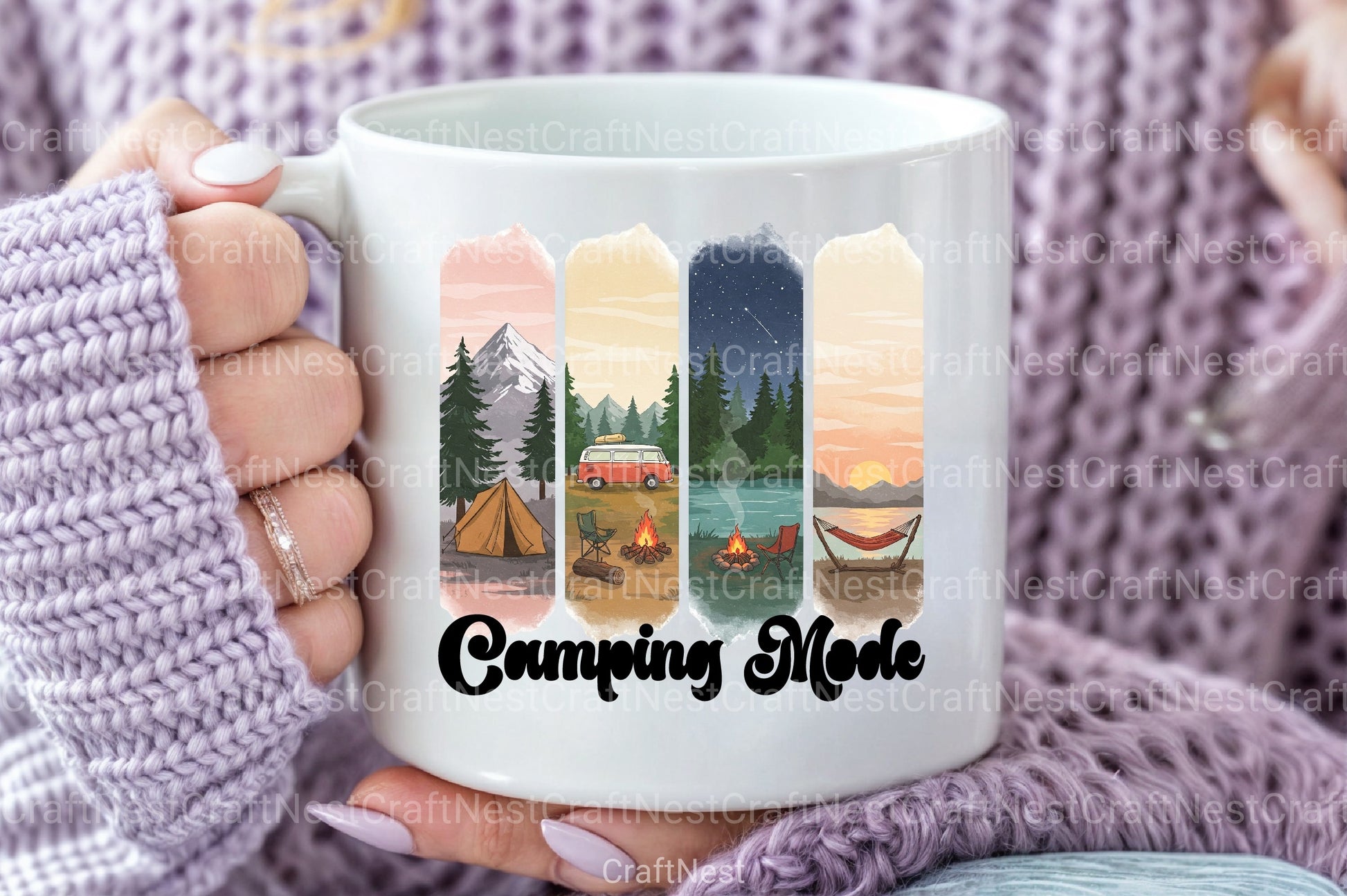 Camping Brushstroke Clipart Bundle 2 - CraftNest - Digital Crafting and Art