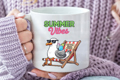 Blocky Style Funny Summer Goose Clipart Bundle 10 - CraftNest - Digital Crafting and Art