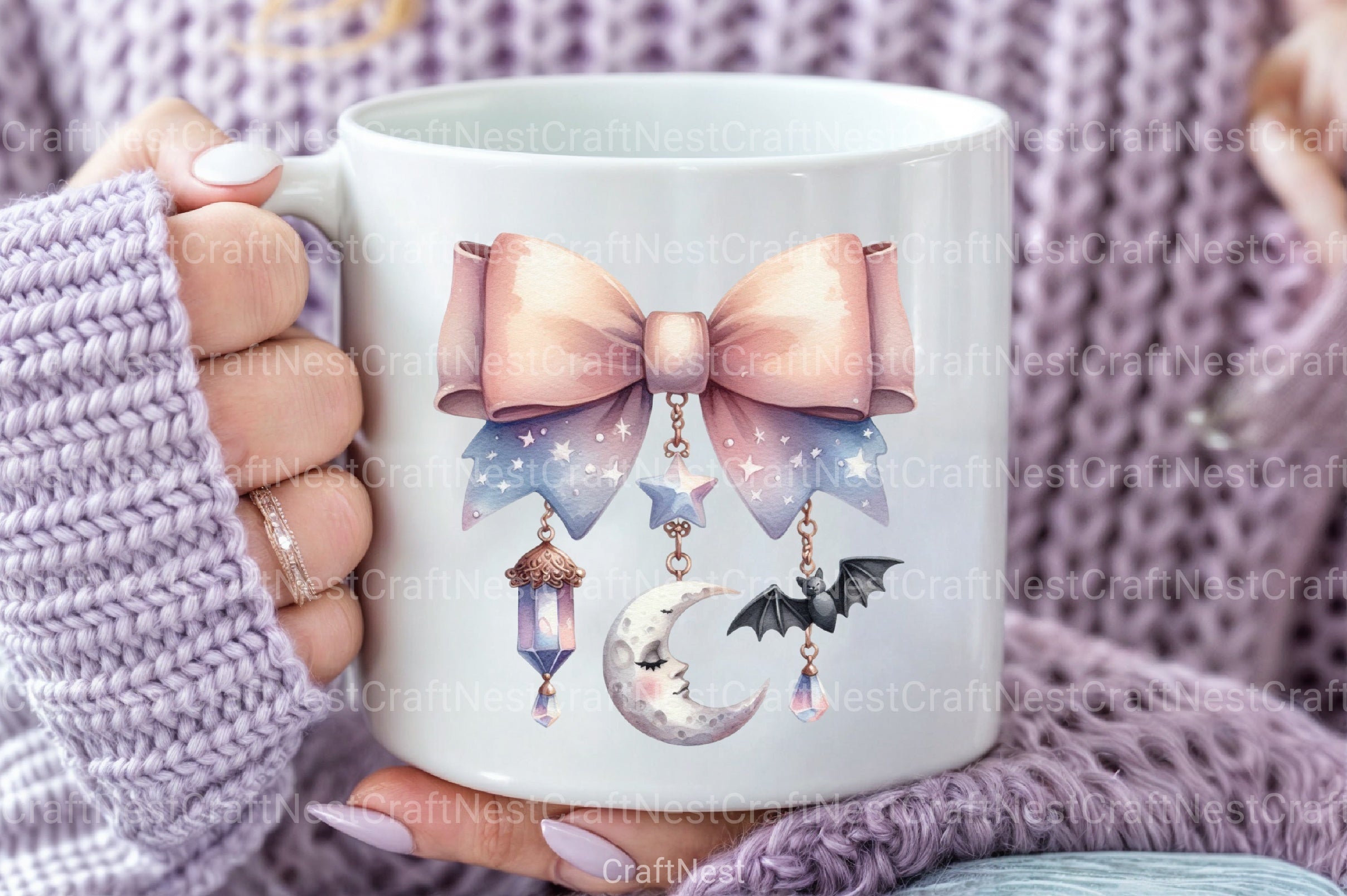 Halloween Coquette Bow Clipart Bundle 5 - CraftNest - Digital Crafting and Art