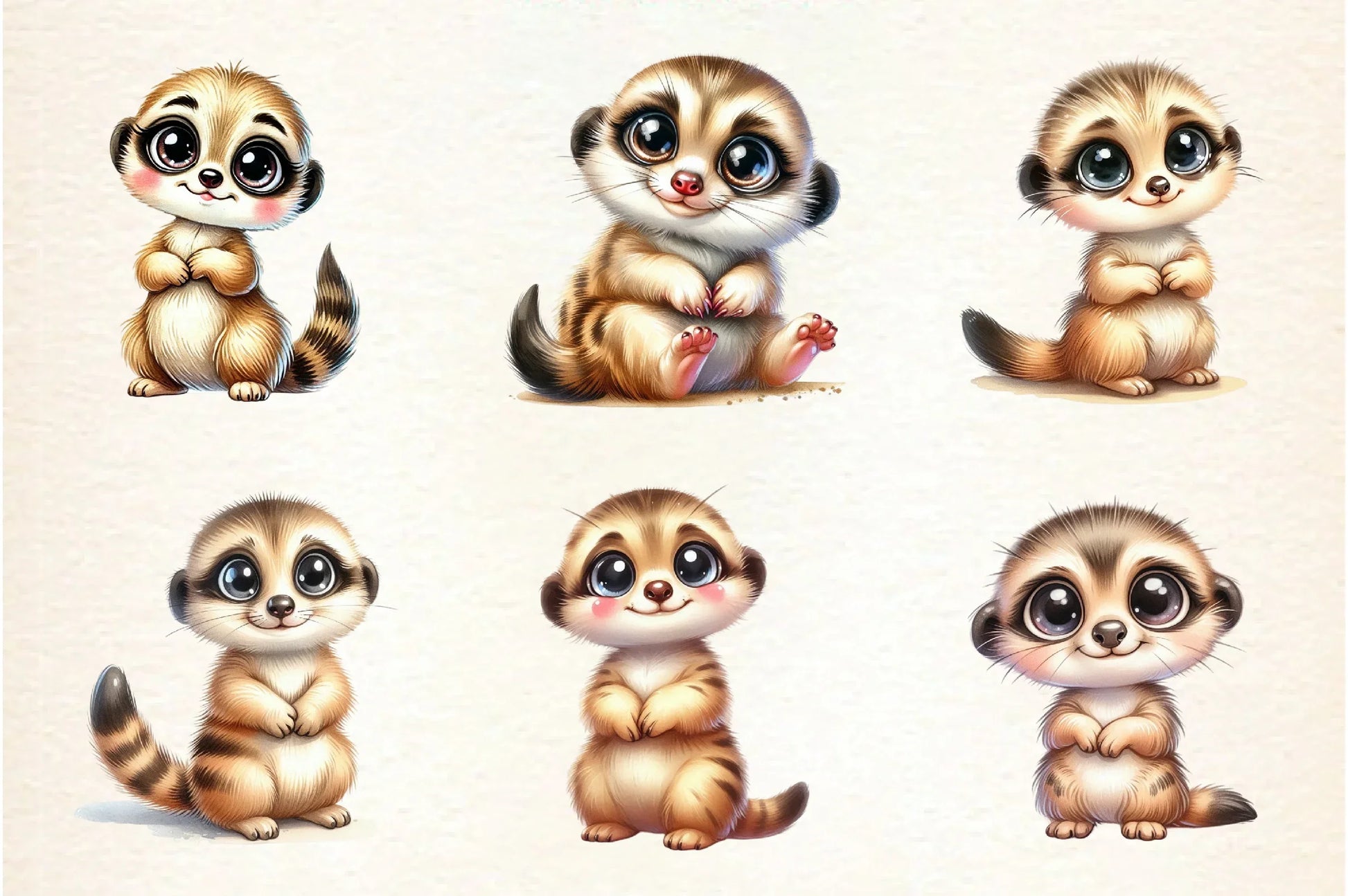 Kawaii Safari Animal Clipart Bundle - CraftNest - Digital Crafting and Art