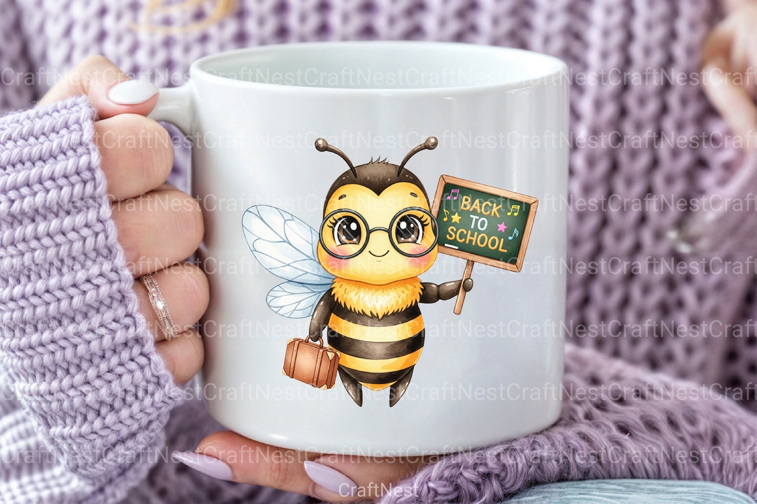 Back to School Bee Clipart Bundle 5 - CraftNest - Digital Crafting and Art