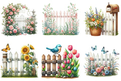 Spring Fences Clipart Bundle - CraftNest - Digital Crafting and Art