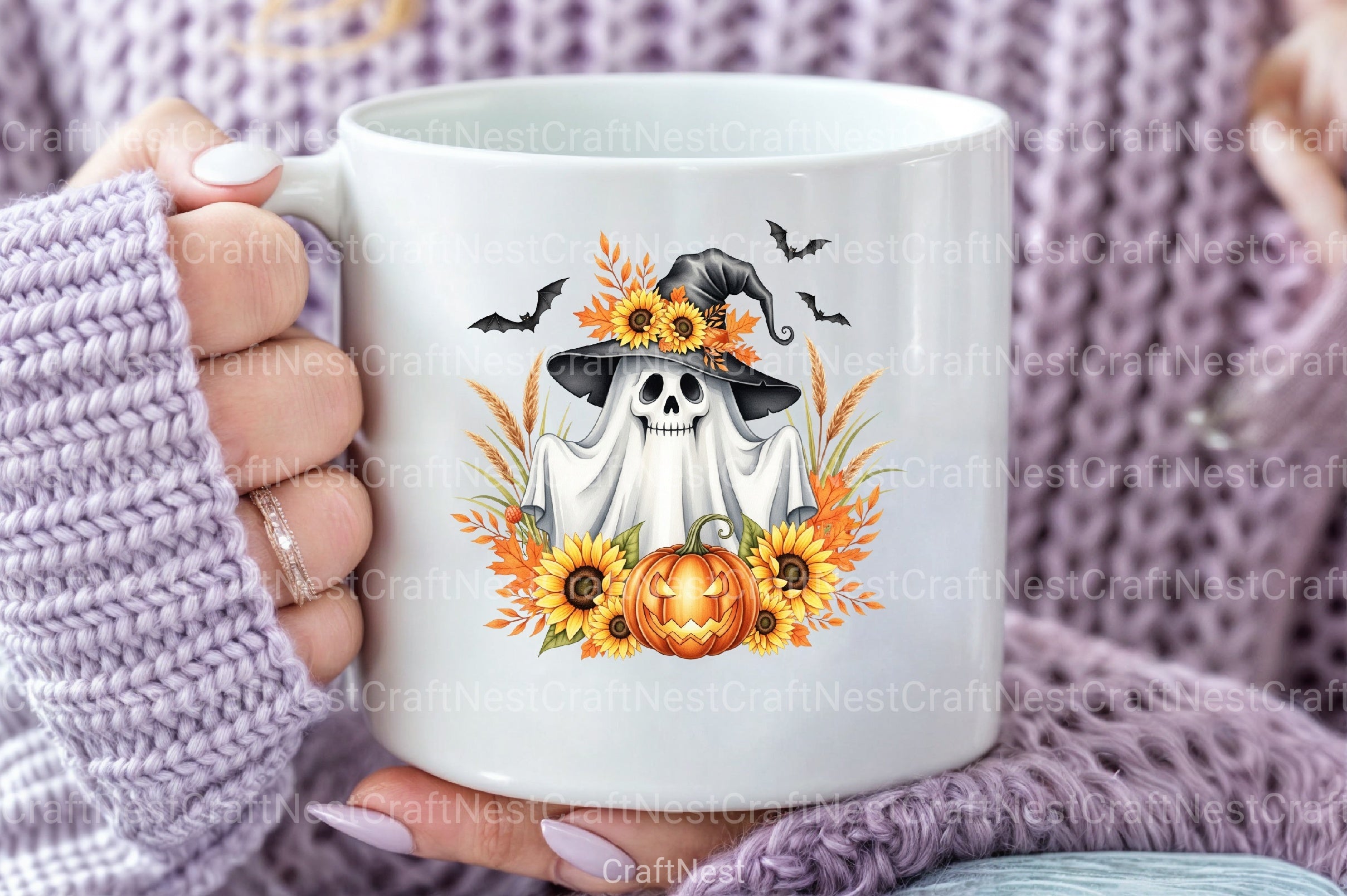 Funny Halloween Ghost Clipart Bundle 19 - CraftNest - Digital Crafting and Art