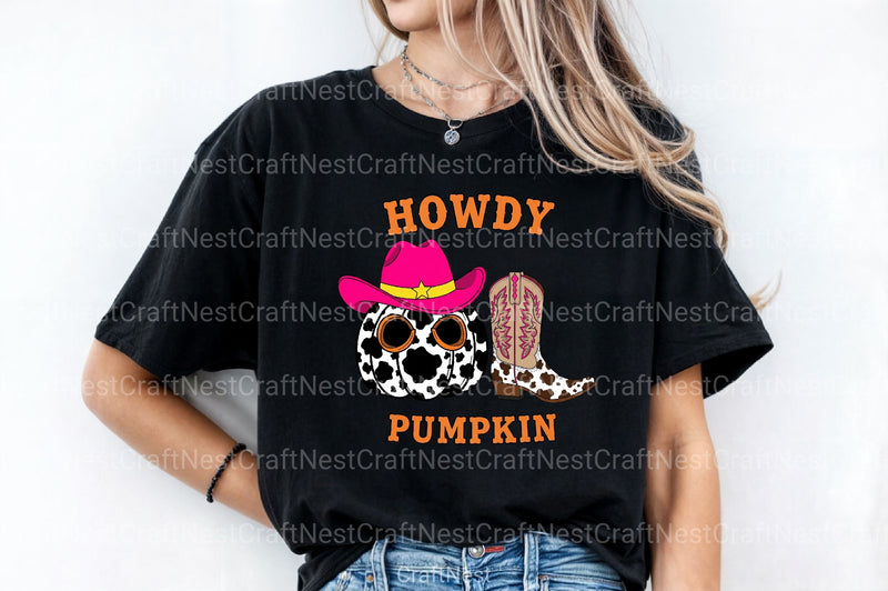Howdy Cowgirl Pumpkin Art Clipart Bundle - CraftNest - Digital Crafting and Art