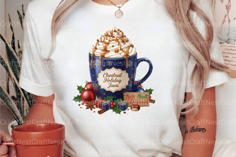 Christmas Coffee Clipart Bundle 1 - CraftNest - Digital Crafting and Art