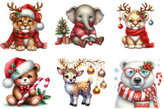 Christmas Animal Clipart Bundle 2 - CraftNest - Digital Crafting and Art