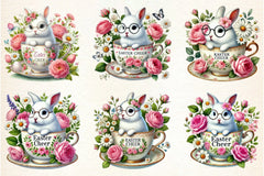 Easter Bunny Clipart Bundle - CraftNest - Digital Crafting and Art