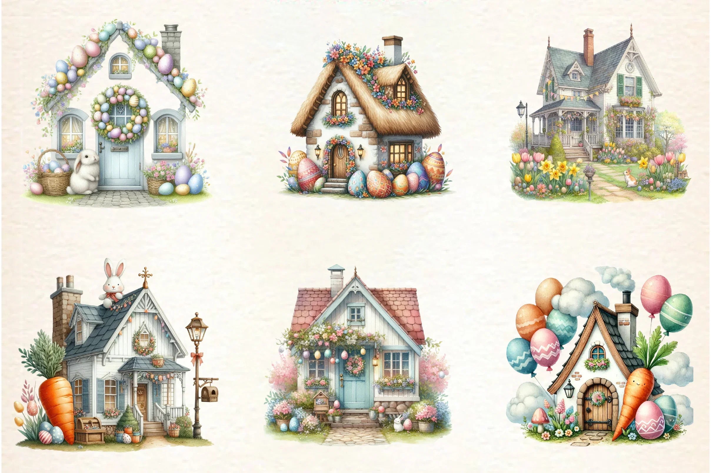 Easter Home Clipart Bundle - CraftNest - Digital Crafting and Art
