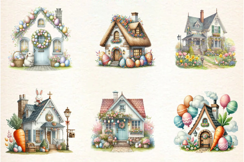 Easter Home Clipart Bundle - CraftNest - Digital Crafting and Art
