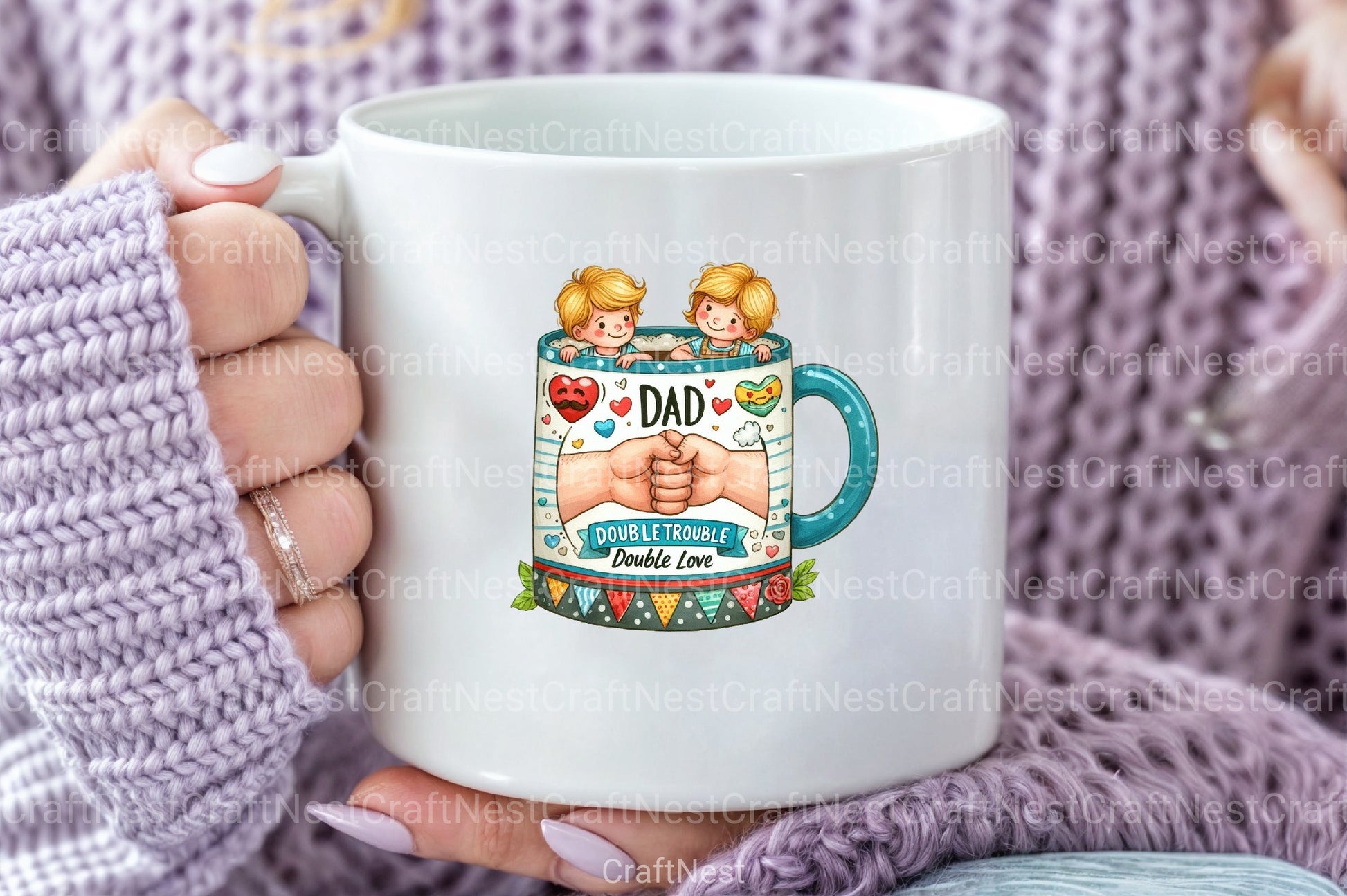 Kids Father’s Day Fist Bump Clipart Bundle 5 - CraftNest - Digital Crafting and Art