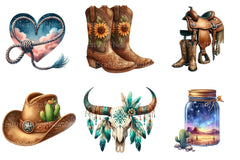 Western Clipart Bundle - CraftNest - Digital Crafting and Art