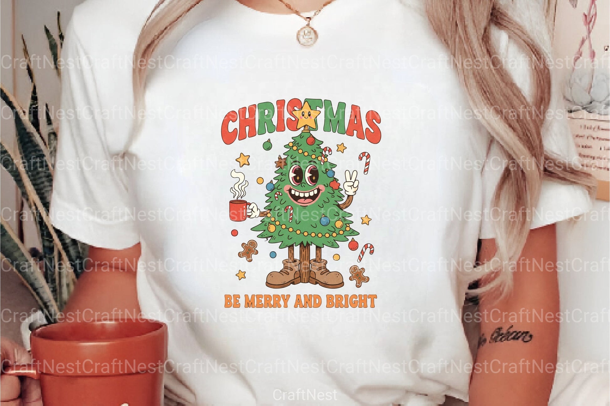 Merry & Bright Christmas Santa Claus Clipart Bundle - CraftNest - Digital Crafting and Art