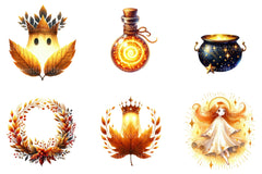 Golden Hour Halloween Clipart Bundle - CraftNest - Digital Crafting and Art