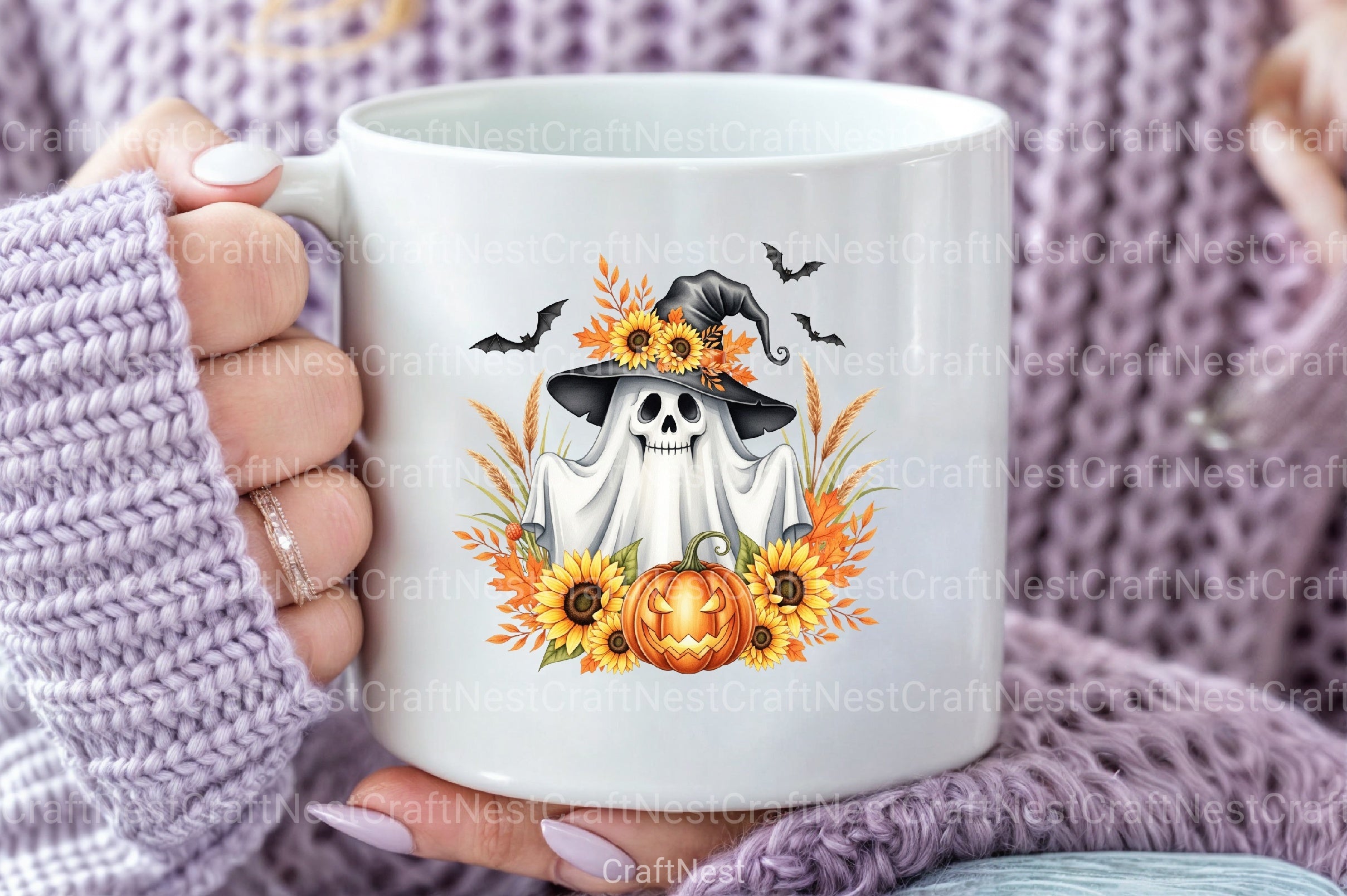 Funny Halloween Ghost Clipart Bundle 1 - CraftNest - Digital Crafting and Art