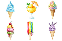 Summer Ice Cream Clipart Bundle - CraftNest - Digital Crafting and Art