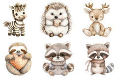 Vintage Knitted Plush Baby Animals Clipart Bundle - CraftNest - Digital Crafting and Art