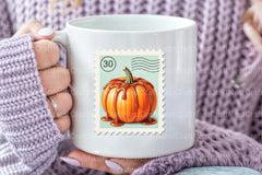 Pumpkin Postage Stamp Clipart Bundle 1 - CraftNest - Digital Crafting and Art