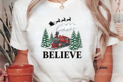 Believe North Pole Train Christmas Clipart Bundle - CraftNest - Digital Crafting and Art