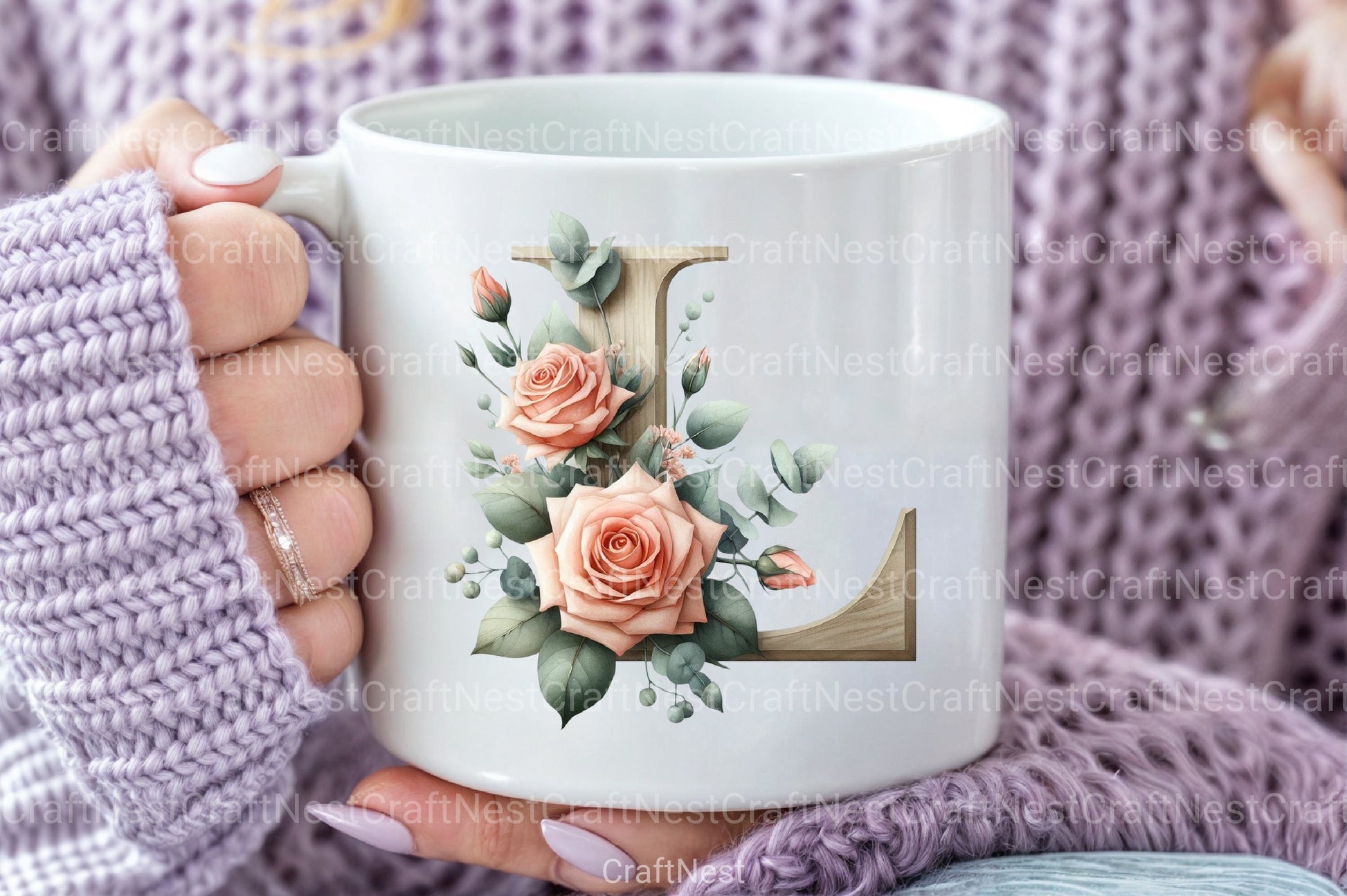 Floral Alphabet Clipart Bundle 122 - CraftNest - Digital Crafting and Art