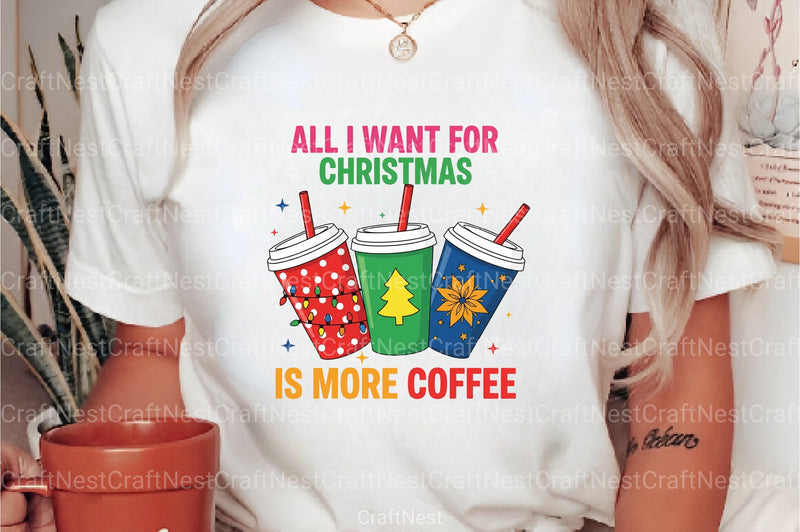 Christmas Coffee Cups Clipart Bundle - CraftNest - Digital Crafting and Art