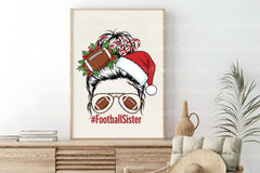 Football Sister Christmas Clipart Bundle - CraftNest - Digital Crafting and Art