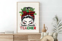 Santa's Favorite Teacher Clipart Bundle - CraftNest - Digital Crafting and Art