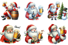 Christmas Santa Beer Mug Wrap Bundle - CraftNest - Digital Crafting and Art