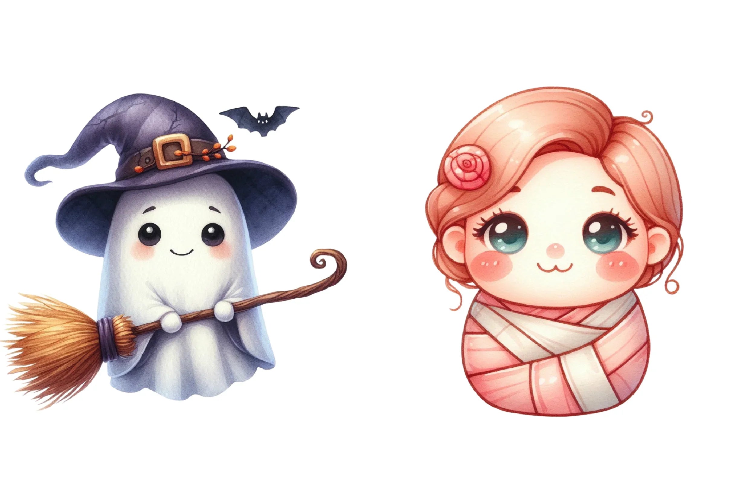 Spooky Cute Halloween Clipart Bundle - CraftNest - Digital Crafting and Art
