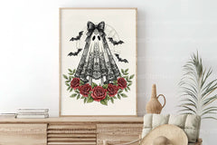 Cute Floral Halloween Lace Ghost Clipart Bundle 1 - CraftNest - Digital Crafting and Art