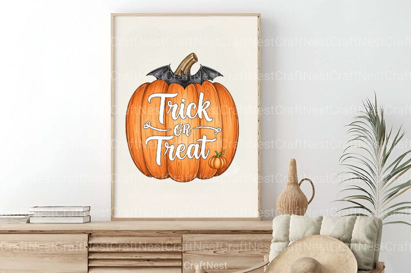 Pumpkin Trick or Treat Clipart Bundle - CraftNest - Digital Crafting and Art