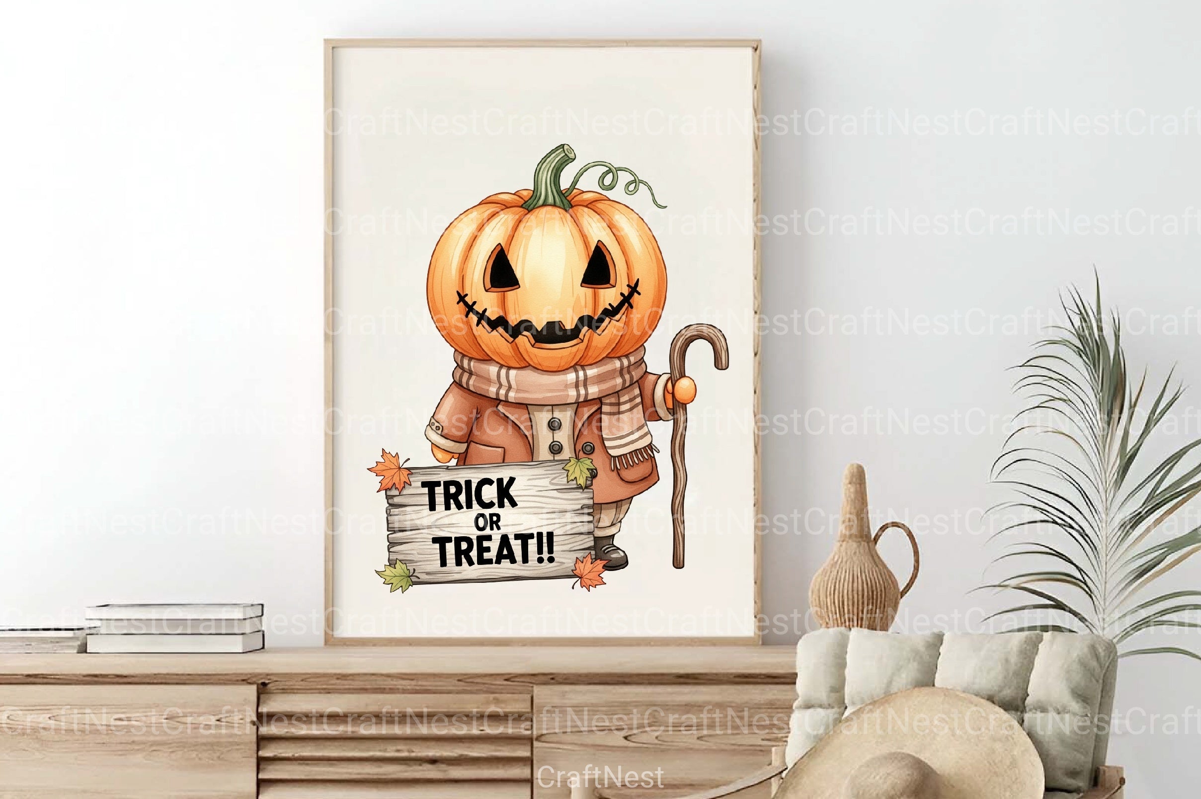 Pumpkin Head Trick or Treat Clipart Bundle - CraftNest - Digital Crafting and Art