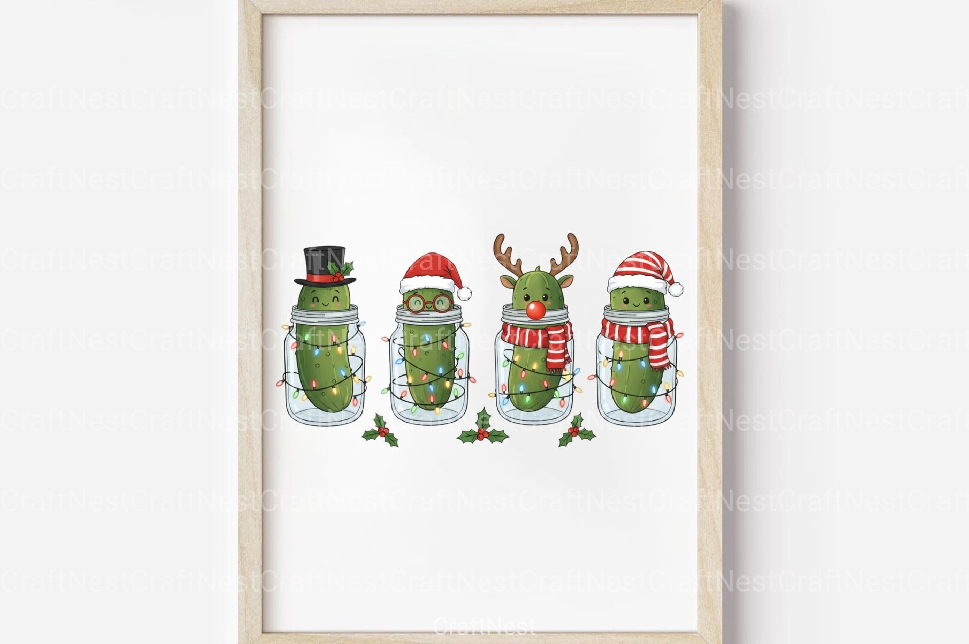 Christmas Pickles Clipart Bundle - CraftNest - Digital Crafting and Art