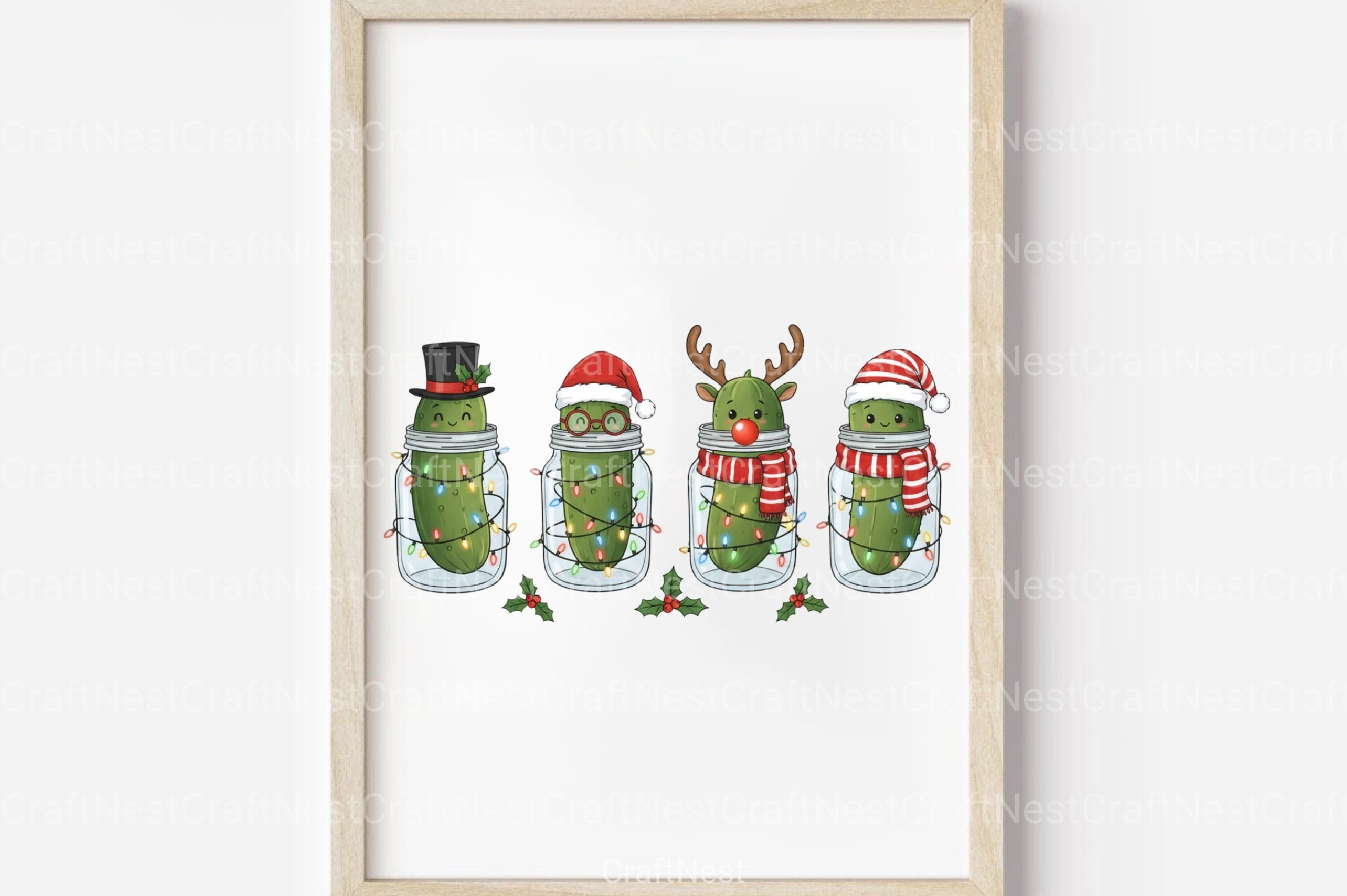 Christmas Pickles Clipart Bundle - CraftNest - Digital Crafting and Art