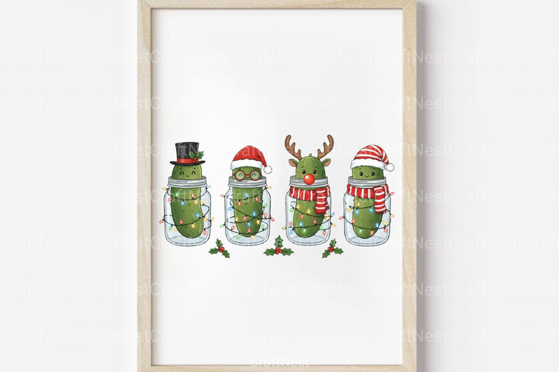 Christmas Pickles Clipart Bundle - CraftNest - Digital Crafting and Art