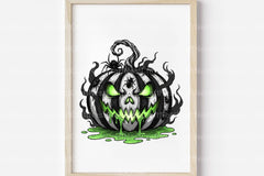 Spooky Pumpkin Halloween Clipart Bundle - CraftNest - Digital Crafting and Art