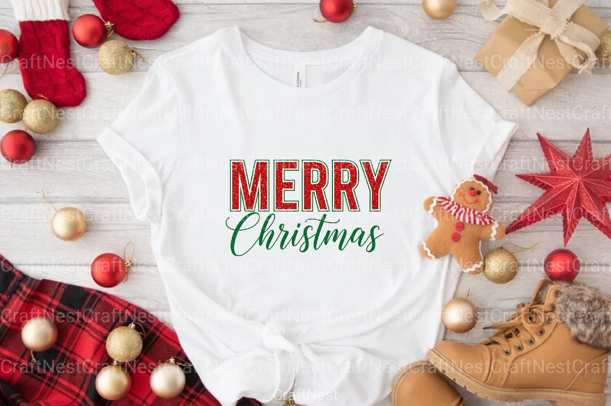 Christmas Glitter Clipart Bundle - CraftNest - Digital Crafting and Art