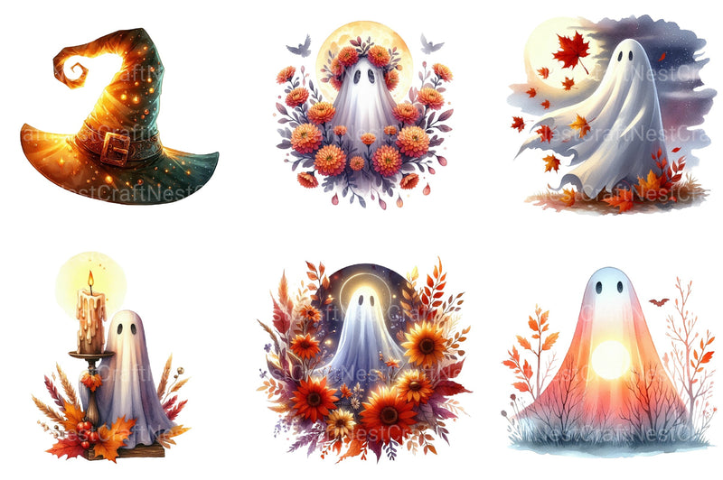 Autumn Dawn Halloween Clipart Bundle 2 - CraftNest - Digital Crafting and Art