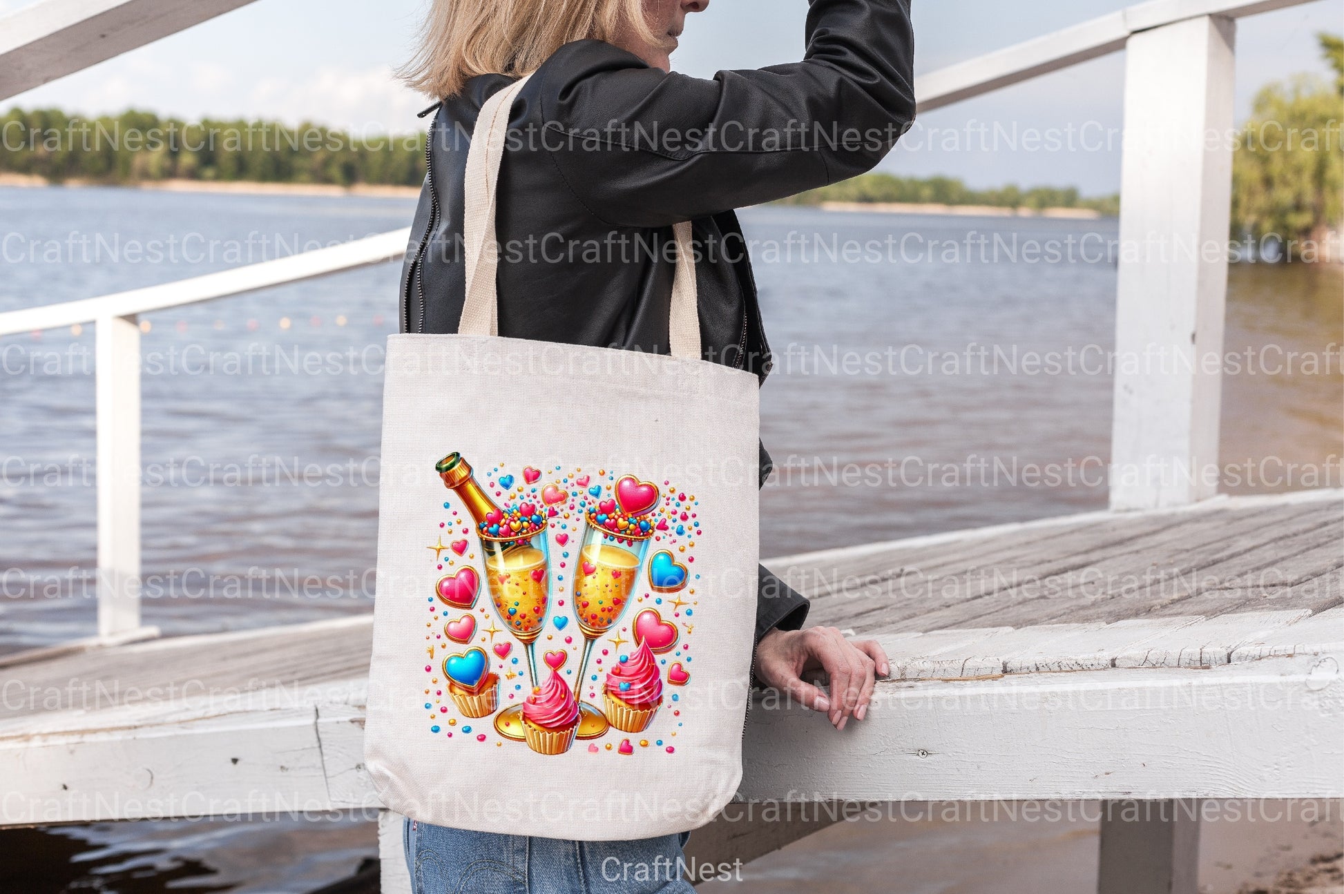 Valentine Wine and Cupcake Clipart Bundle - CraftNest - Digital Crafting and Art