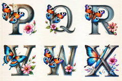 Spring Alphabet Clipart Bundle - CraftNest - Digital Crafting and Art