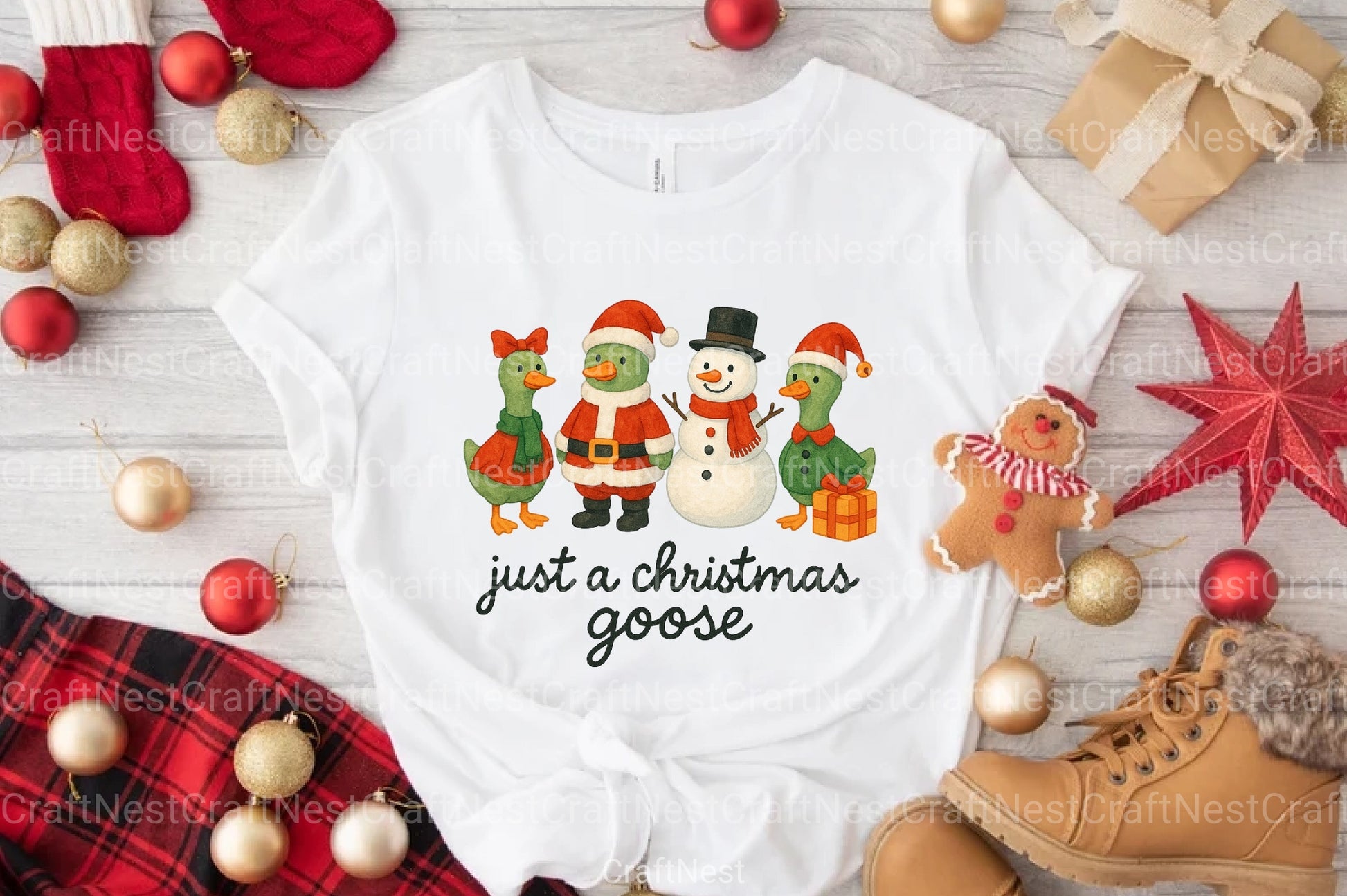 Christmas Goose Clipart Bundle 8 - CraftNest - Digital Crafting and Art